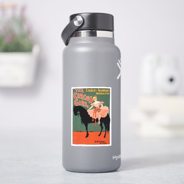 Charles Frohman's Production, The Circus Girl 3 Sticker (HydroFlask)