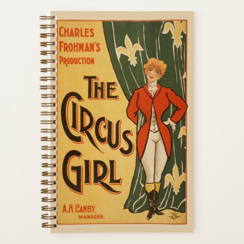 Charles Frohmans Production The Circus Girl Notebook