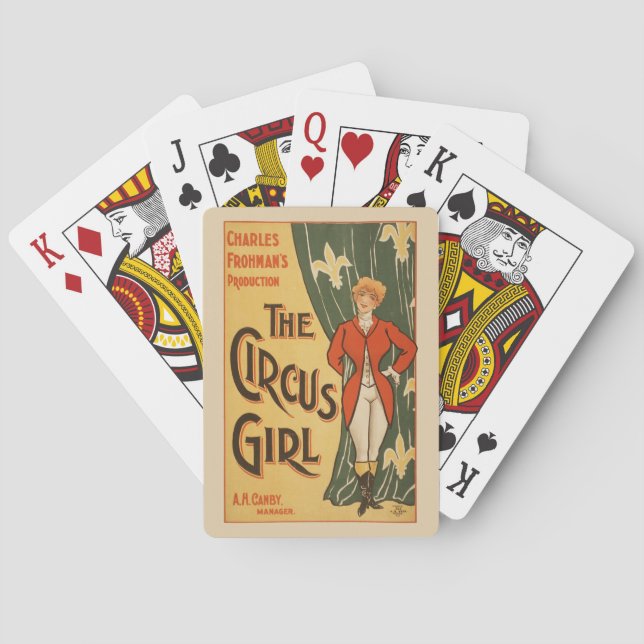 Charles Frohman's Production, The Circus Girl Poker Cards (Back)