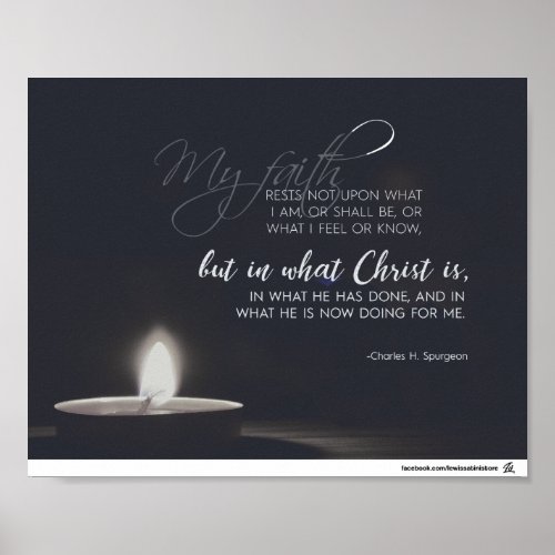 Charles H Spurgeon _ in Christ alone Poster