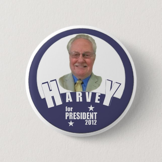 Charles Harvey for President 2012 Pinback Button (Front)