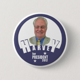 Charles Harvey for President 2012 Pinback Button