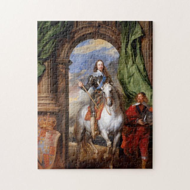 Charles I on Horseback by Van Dyck Jigsaw Puzzle (Vertical)