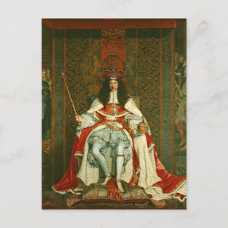 CHARLES II CORONATION ROBES POSTCARD