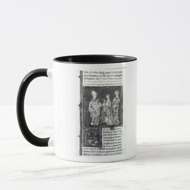 Charles III  the Simple with his wife and his Mug (Left)