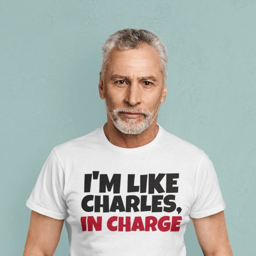 CHARLES IN CHARGE RETRO MENS T_SHIRTS