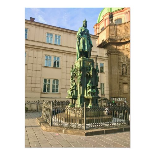 Charles IV Statue in Prague Czech Republic Photo Print