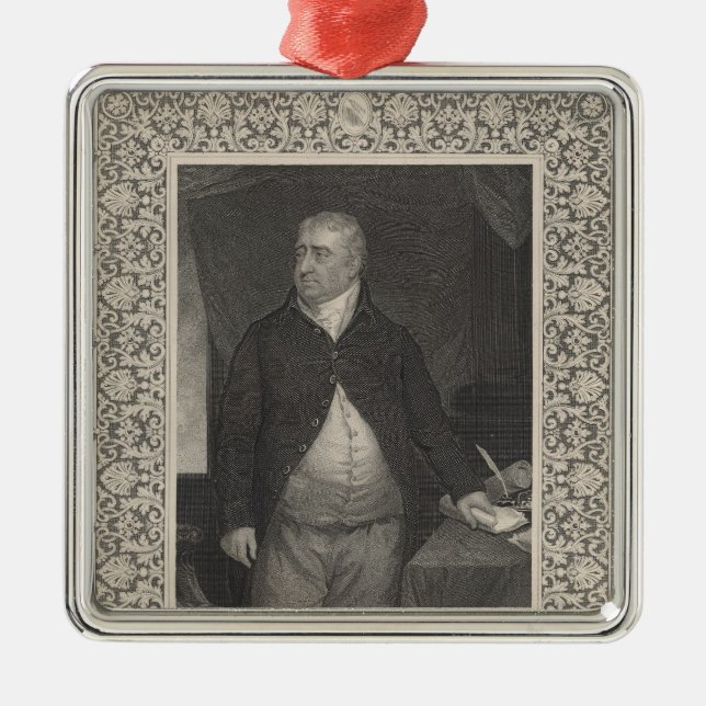 Charles James Fox Metal Ornament (Front)