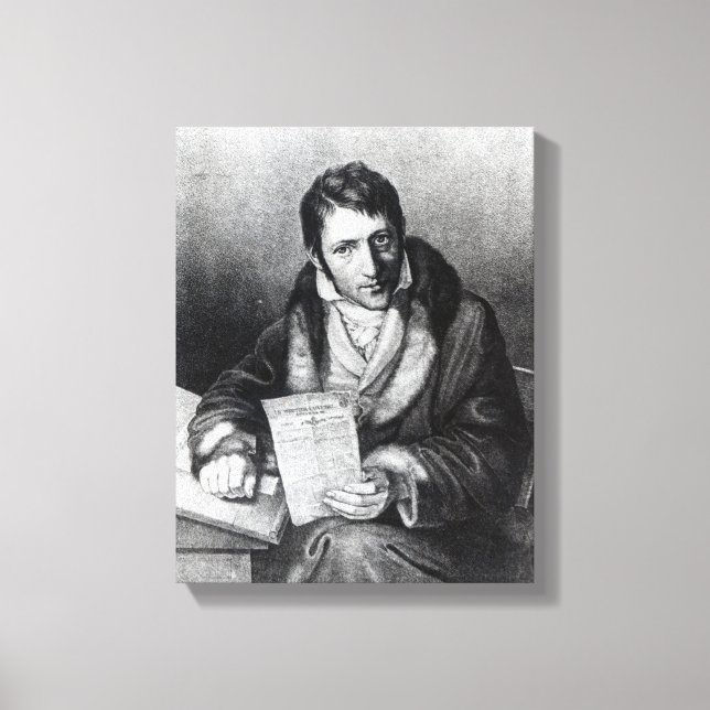 Charles-Joseph Panckouke holding Canvas Print (Front)