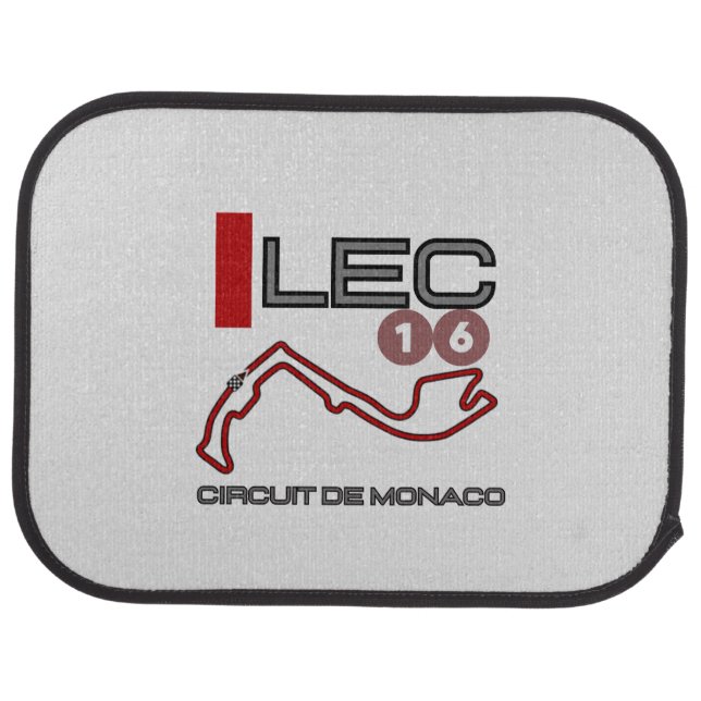 Charles Leclerc, Formula 1, Monaco Grand Prix Car Floor Mat (Rear)
