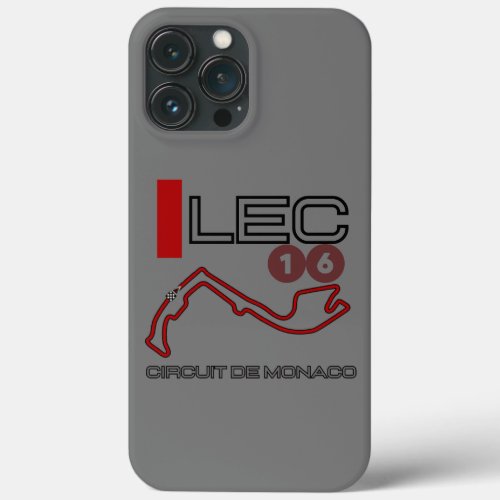 Charles Leclerc Formula 1 Monaco Grand Prix iPhone 13 Pro Max Case