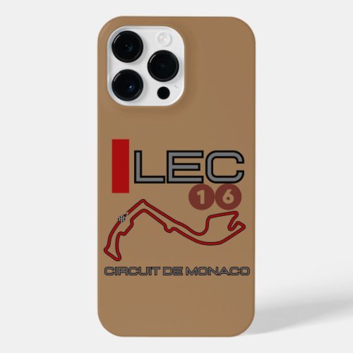 Charles Leclerc Formula 1 Monaco Grand Prix iPhone 14 Pro Max Case