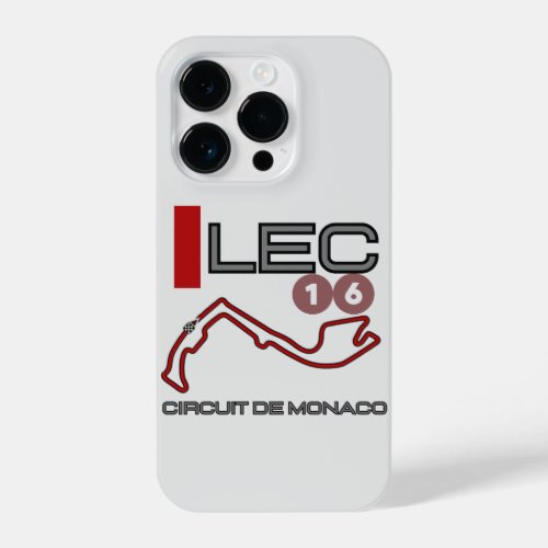 Charles Leclerc Formula 1 Monaco Grand Prix iPhone 14 Pro Case