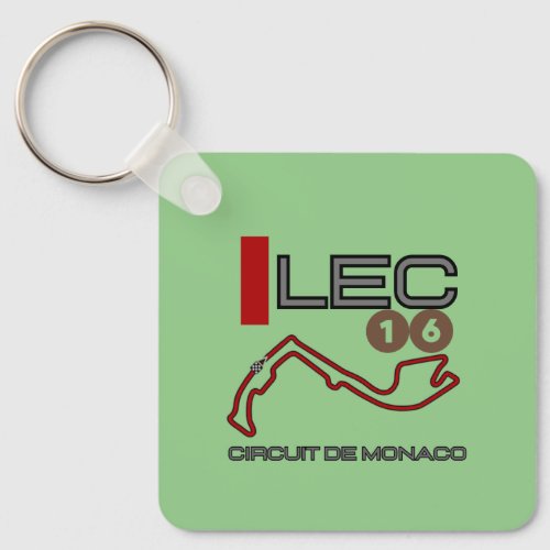 Charles Leclerc Formula 1 Monaco Grand Prix Keychain