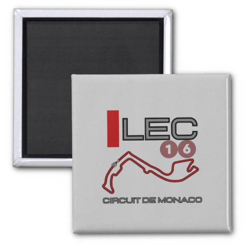 Charles Leclerc Formula 1 Monaco Grand Prix Magnet