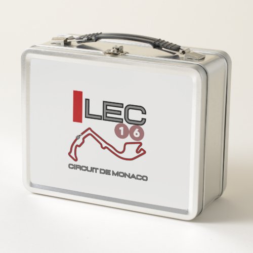 Charles Leclerc Formula 1 Monaco Grand Prix Metal Lunch Box