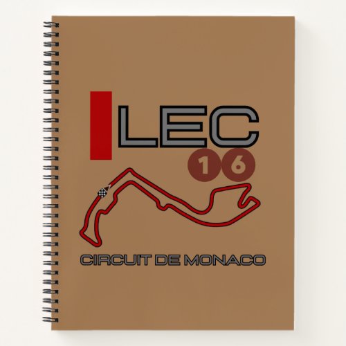 Charles Leclerc Formula 1 Monaco Grand Prix Notebook