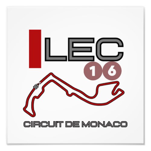 Charles Leclerc Formula 1 Monaco Grand Prix Photo Print