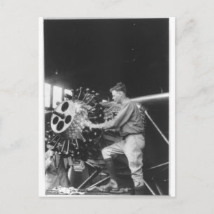 Charles Lindbergh Circa 1927 Postcard