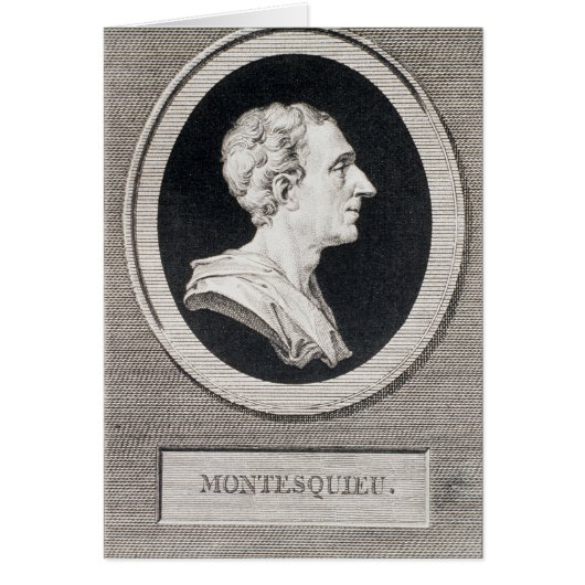 Charles Louis de Secondat, Baron de Montesquieu Cards (Front)