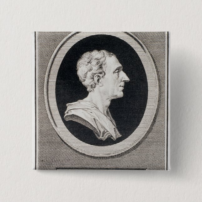 Charles Louis de Secondat, Baron de Montesquieu Pinback Button (Front)