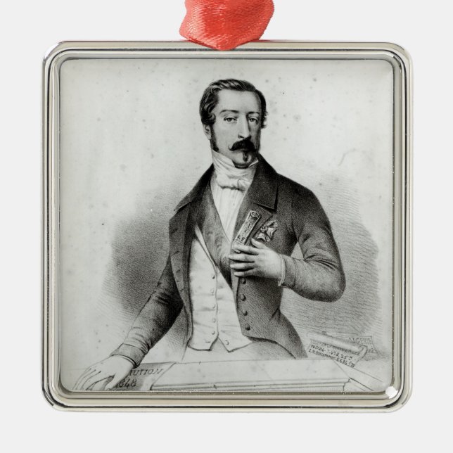 Charles Louis Napoleon Bonaparte Metal Ornament (Front)