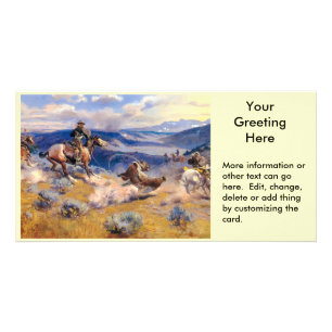 Charles M. Russell's Loops and Swift Horses (1916) Card