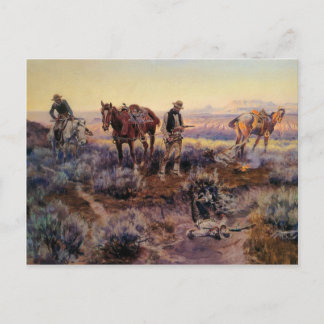 Charles M. Russell's Paying the Fiddler (1919) Postcard