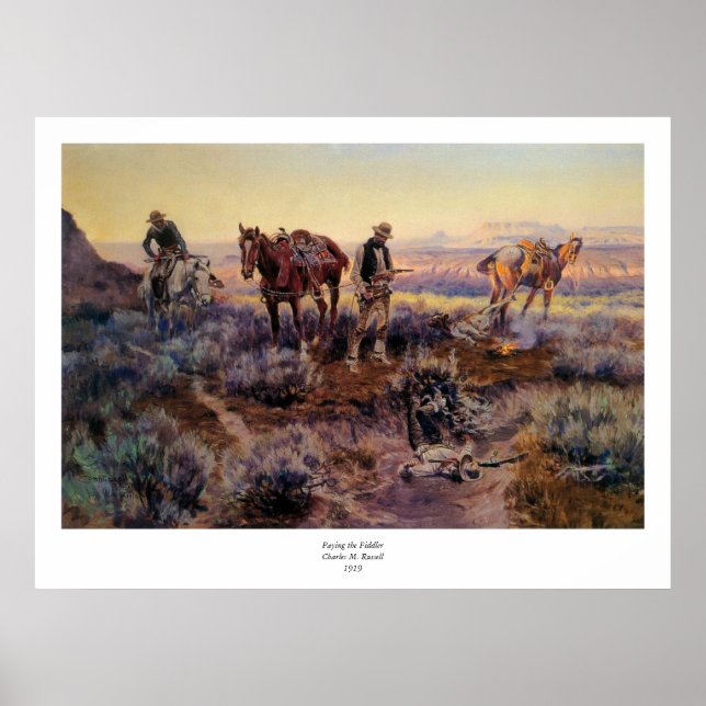 Charles M. Russell's Paying the Fiddler (1919) Poster (Front)