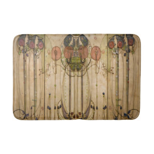 Charles Mackintosh - The Wassail - Art Nouveau Bath Mat