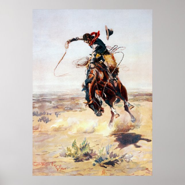 Charles Marion Russell A Bad Hoss Poster (Front)