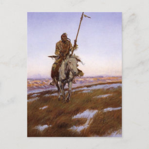 Charles Marion Russell - Cree Indian Postcard