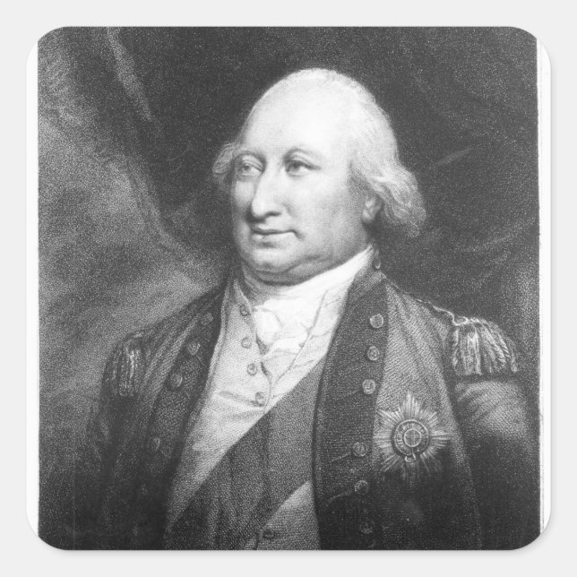 Charles, Marquis of Cornwallis, 1799 Square Sticker (Front)