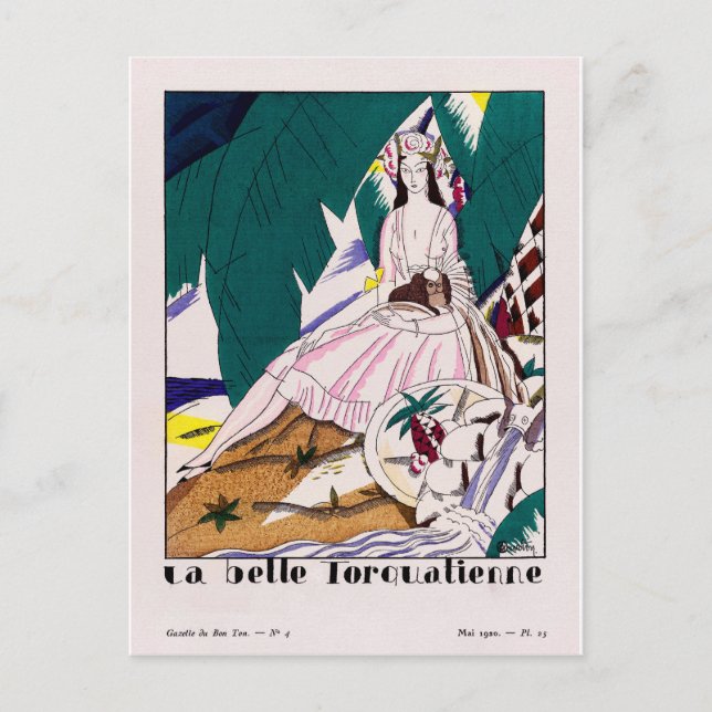 Charles Martin Fashion Holiday Postcard (Front)