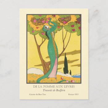 Charles Martin Vintage Art Deco Fashion Postcard by lazyrivergreetings at Zazzle