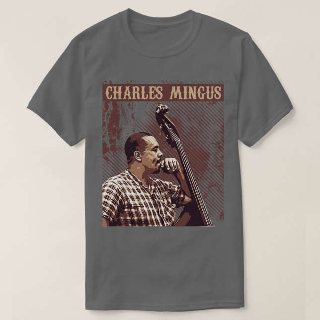 Charles Mingus Jazz vintage T-Shirt (Design Front)