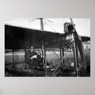 Charles Murphy in Police Monoplane - 1914 Poster