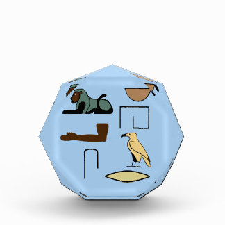 Charles Name in Hieroglyphs symbols of ancient Egy Acrylic Award
