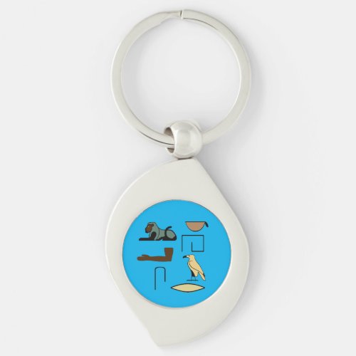 Charles Name in Hieroglyphs symbols of ancient Egy Keychain