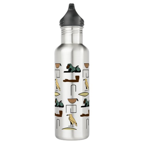 Charles Name in Hieroglyphs symbols of ancient Egy Stainless Steel Water Bottle