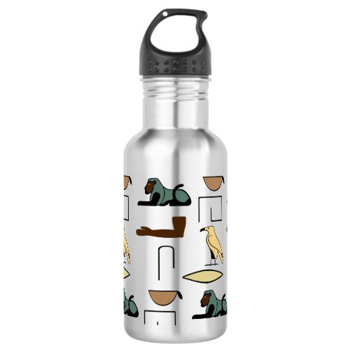 Charles Name in Hieroglyphs symbols of ancient Egy Stainless Steel Water Bottle