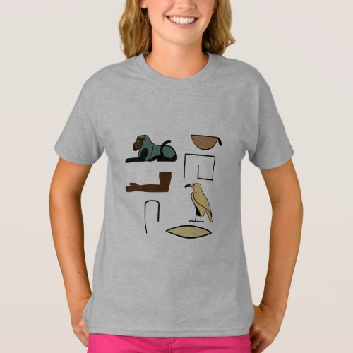 Charles Name in Hieroglyphs symbols of ancient Egy T_Shirt