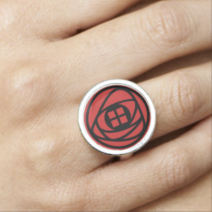 Charles Rennie Mackintosh Arts & Crafts Style Rose Ring