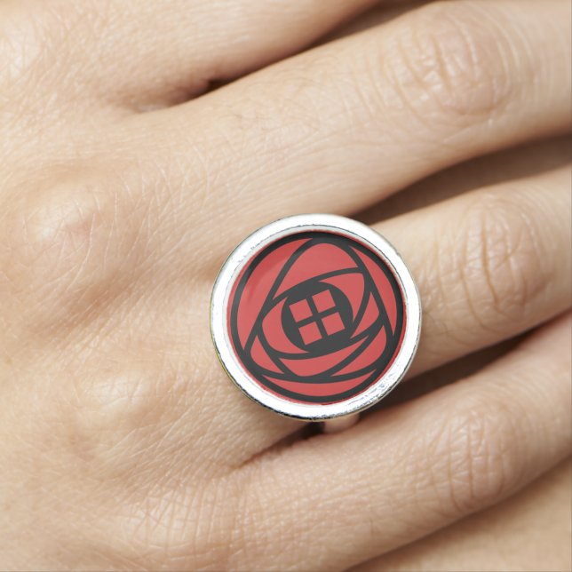 Charles Rennie Mackintosh Arts & Crafts Style Rose Ring (In Situ)