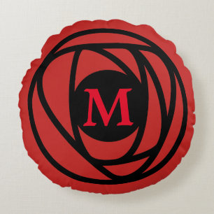 Charles Rennie Mackintosh Arts & Crafts Style Rose Round Pillow