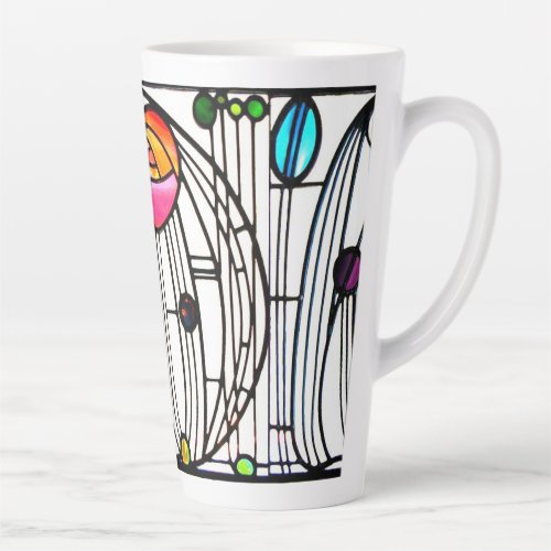 Charles Rennie Mackintosh flowers design Latte Mug
