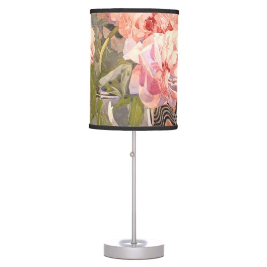 Charles Rennie Mackintosh - Peonies Table Lamp (Front)