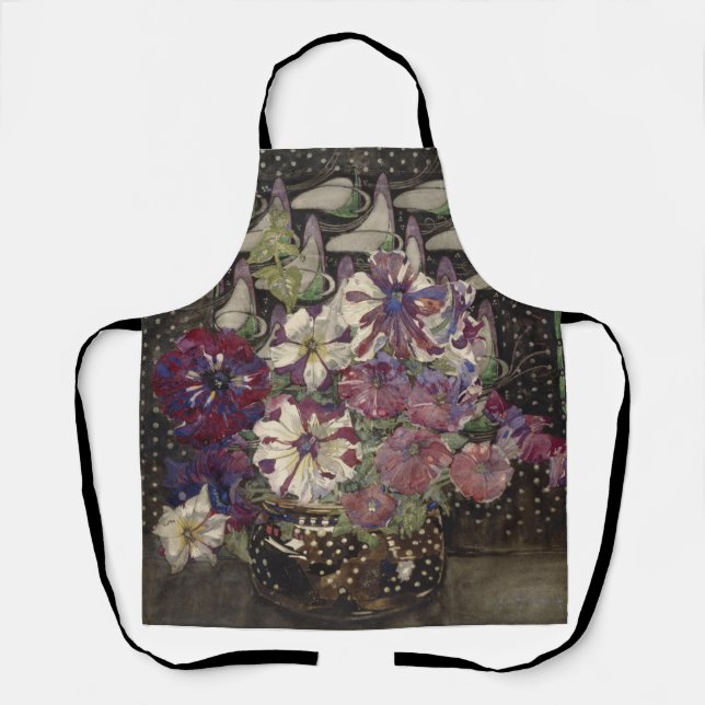 Charles Rennie Mackintosh - Petunias Apron (Front)