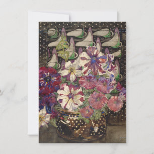 Charles Rennie Mackintosh - Petunias Thank You Card