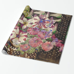 Charles Rennie Mackintosh - Petunias Wrapping Paper